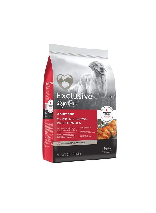 Exclusive | Signature Chicken & Brown Rice Comfort Care | Adult Dog Food (5 Pound (5 lb.) Bag)