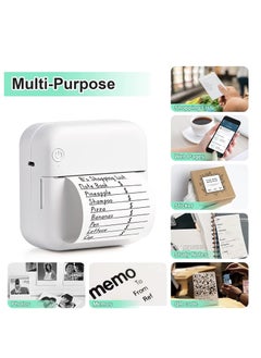 WENTCCION Portable Wireless Printer Mini Pocket Bluetooth Thermal Printers Printing Paper Compatible with Android iOS Smartphone for Label Receipt Photo Notes and Memos  - Image 5