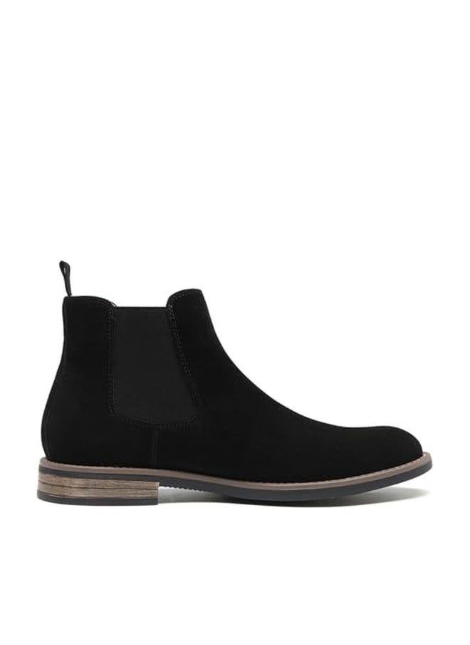DECARSDZ Men's Chelsea Boots Casual Classic Comfy Slip-On Suede Chukka Mens Ankle Boot Black Size 10.5 - Image 1