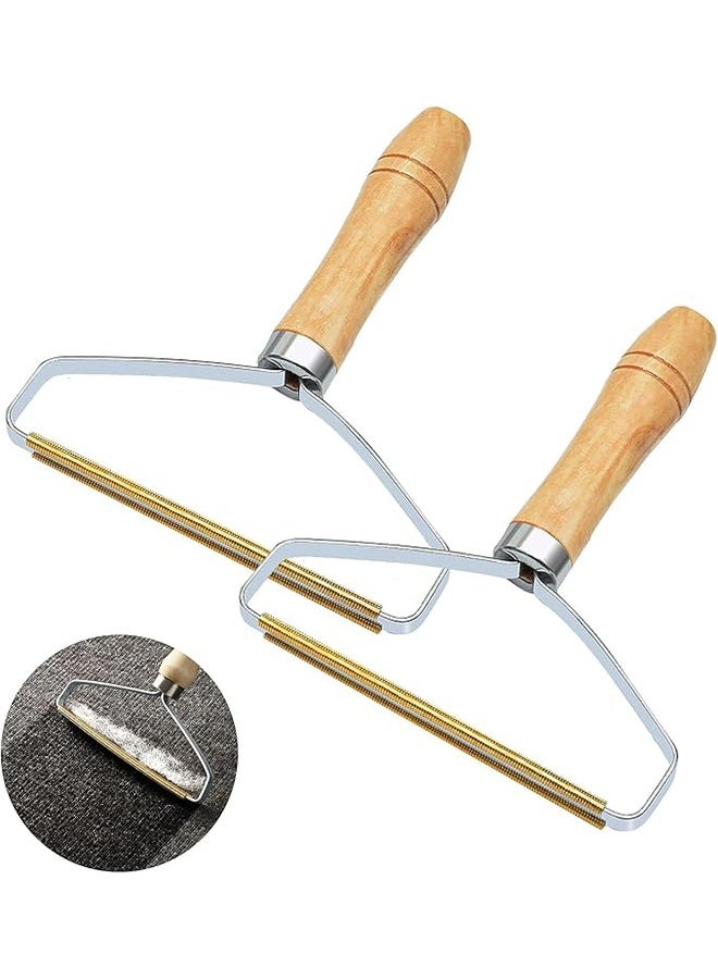 2 قطعة قابلة لإعادة الاستخدام مزيل شعر الكلاب والقطط، مكشطة بكرات السجاد لتزيل النسالة والسجاد وغبار الشعر المحبوب في الملابس والأثاث - Image 1