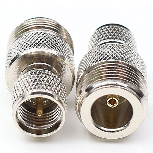 ANHAN N Female to Mini UHF Male Connectors,Mini UHF to N type adapters N Type coaxial Connector RF Coax Adapter 2Packs - Image 3