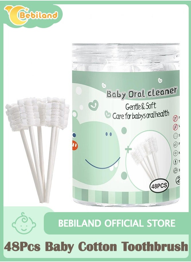 48Pcs Baby Toothbrush Newborn or Baby Tongue Cleaner, Disposable Baby Gum Cleaning Gauze, Oral Cleaning Care, Suitable for 0-36 Months Baby - pzsku/ZD5762174EA39FA743F15Z/45/_/1735285999/5e6920fe-13ff-474e-9fbc-786daf21eb50