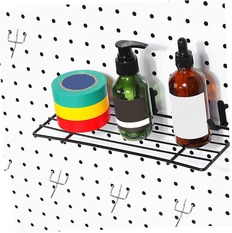 PartyKindom 50 قطعة من خطافات اللوح المثلثة الثقوب بسمك 5 سم لتعليق الأشياء على الأبواب في الحمام والمطبخ للتخزين - Image 4