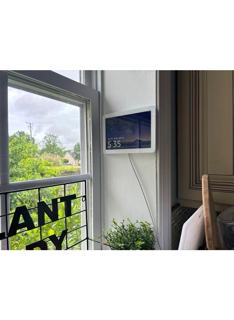 Echo Hub is a smart home control panel with an 8-inch screen size and Alexa support, compatible with thousands of devices, latest version (white)