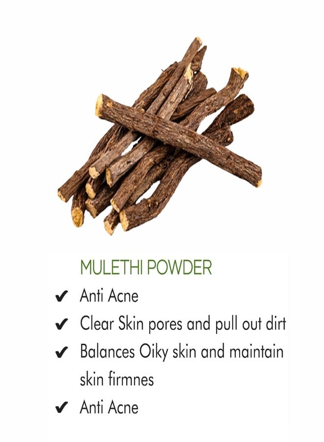 Vedimatic Khadi 100% Pure Natural Licorice Powder (Mulethi) For Face And Skin Pack of 200gm - Image 3