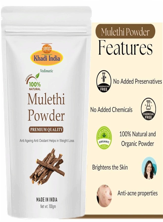 Vedimatic Khadi 100% Pure Natural Licorice Powder (Mulethi) For Face And Skin Pack of 200gm - Image 4