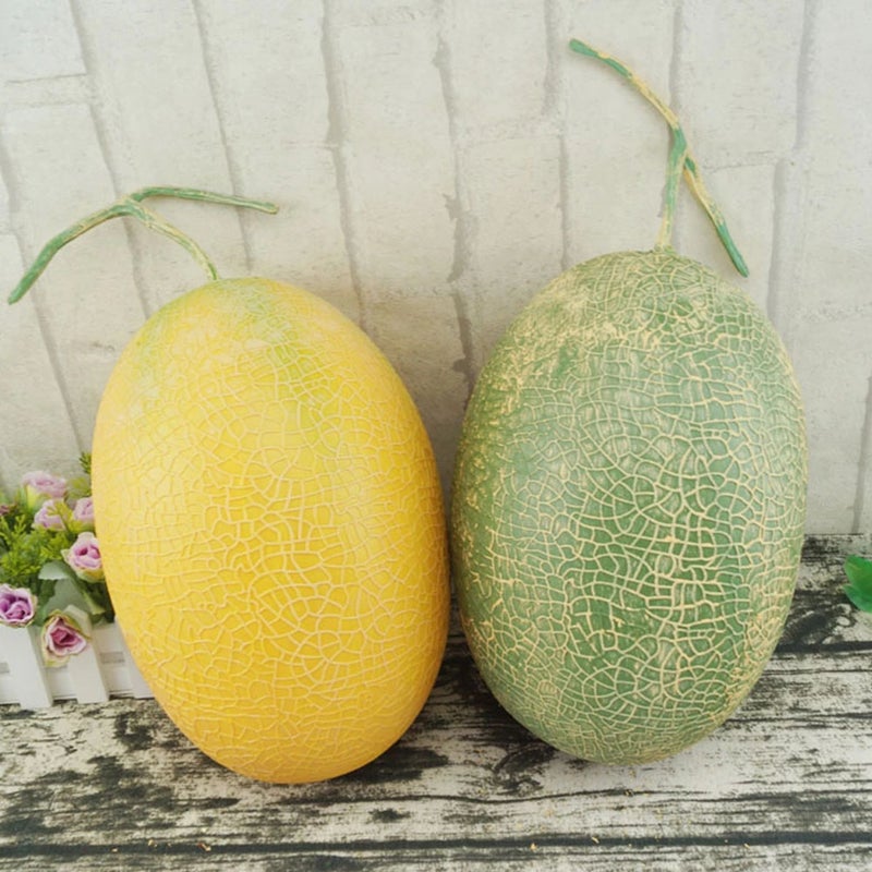 Simulation Fruit Model Cantaloupe Photography Prop Fruit Cantaloupe Ornament - Image 2