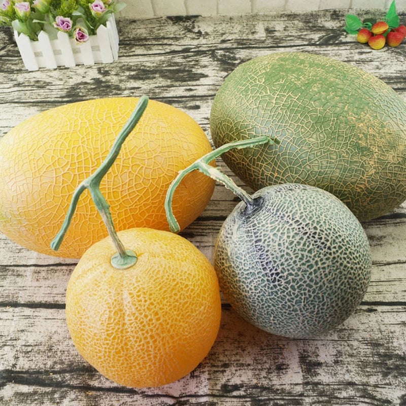 Simulation Fruit Model Cantaloupe Photography Prop Fruit Cantaloupe Ornament - Image 3