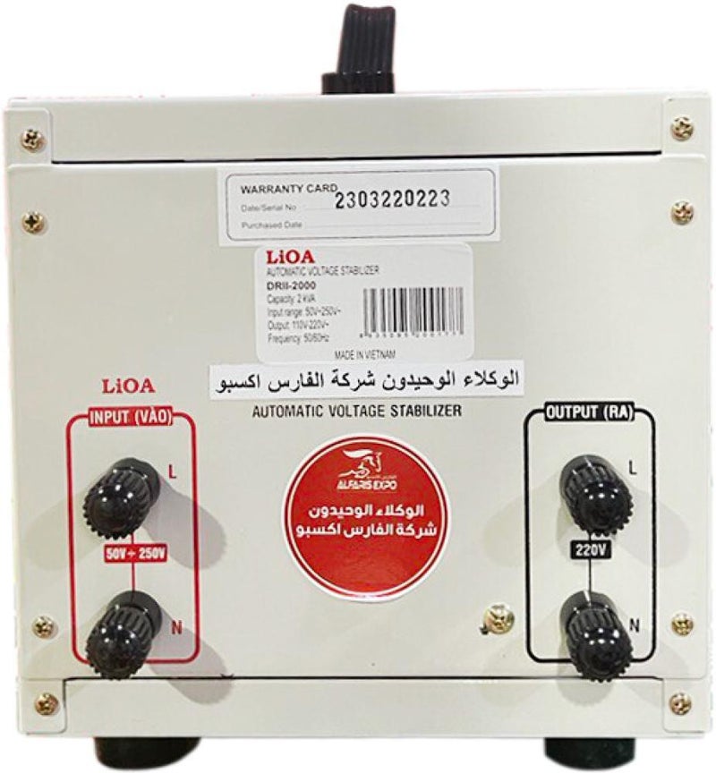 LiOA 2000W Electric Voltage Regulator/Stabilizer - Vietnamese - Image 2