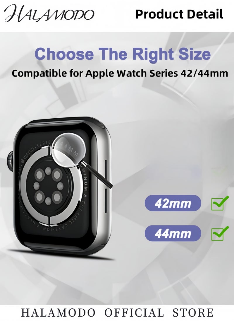 Generic - Watch Band Compatible for Apple Watch 42 44mm Clear Band Soft Shockproof Band Strap Anti Scratch Watch Band Waterproof Replacement Band for Women & Men - Image 1