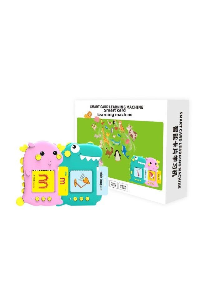 Cartoon Puzzle Children's Learning Machine Audiobook Smart Card Machine Children's Card Early Education Machine Hot Sale-Color:Pink Cute Dragon [full British Version] Card Early Education Machine [includes 118 Cards]  - Image 5