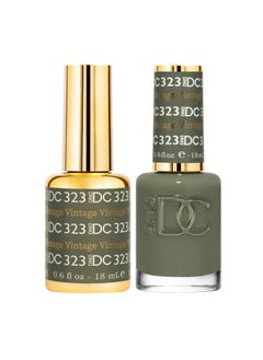 DAISY DND DND DC Gel Polish Set, Green Collection, UV/LED Gel Polish and Air Dry Nail Lacquer, Matching Chip-Free Polish Duo, 323 Vintage, 0.5 Fl Oz  - Image 1