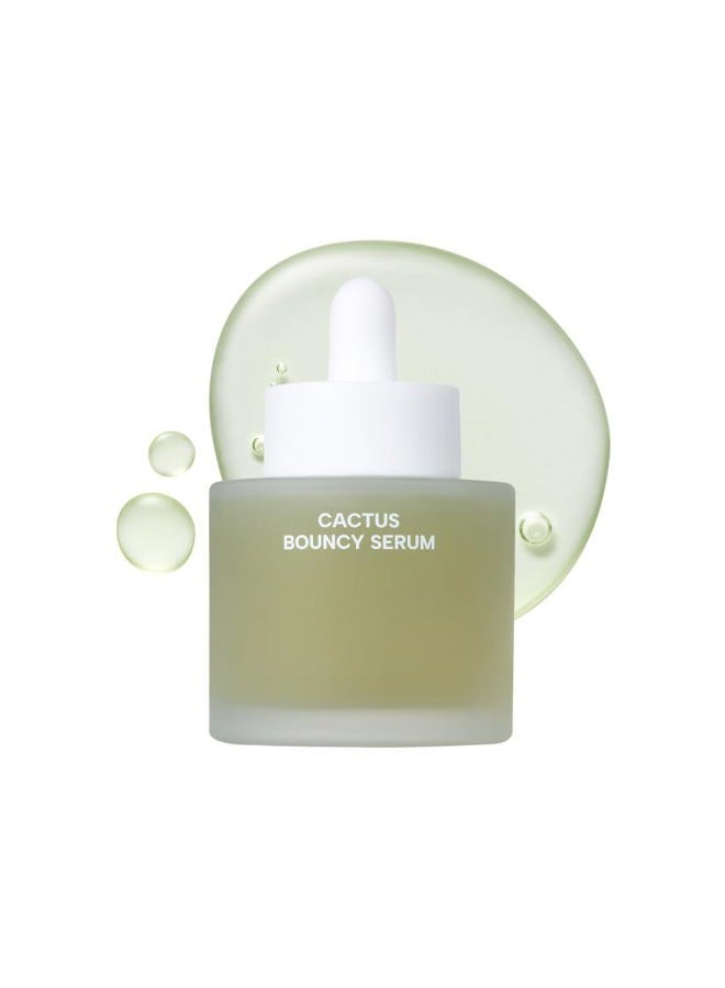 Whamisa Fresh Skin Moisture Bouncy Cactus Serum, Triple moisturizing function, 72hour hydration, essence, Korean skincare - Image 1