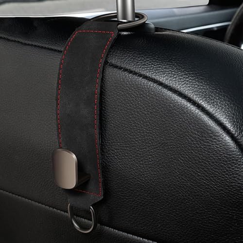 Nibbler Set of 2 Car Seat Hooks, Car Seat Back Storage Hook, Headrest Hooks for Car, Car Hooks for Purses and Bags (Black) - Image 5