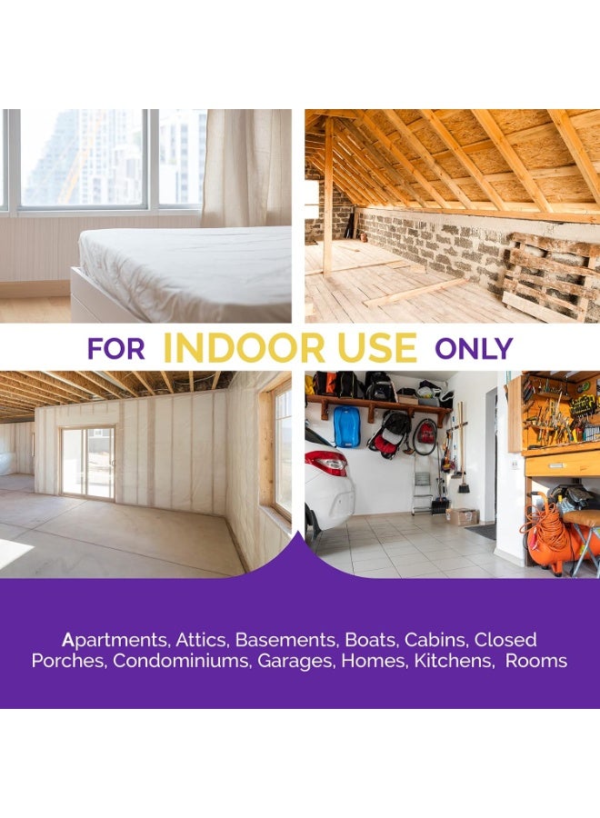 Hot Shot Bed Bug &amp; Flea Fogger، عدد 3 (عبوة من قطعة واحدة)، يقتل البراغيث في الداخل، ويتخلص من البراغيث في المنزل، ويمنع إعادة الإصابة لمدة تصل إلى 7 أشهر - Image 3