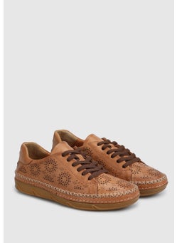 eclipse Tan Leather Women's Shoes  - Image 4