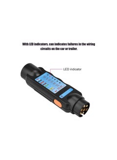 Towing Socket Tester, 12V 7 Pin/13 Pin Car Towing Trailer Light LED Light Wiring Cable Circuit Plug Socket Tester, Car Tester Adapter