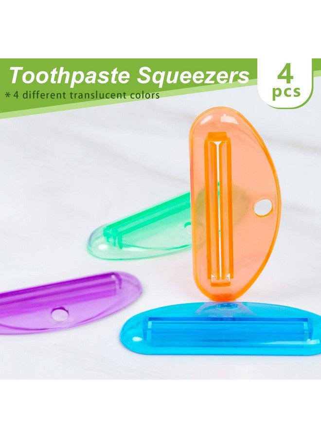 LOVEINUSA Toothpaste Tube Squeezer, 4PCS Toothpaste Squeezer Roller Tool for Bathroom, Home Use, Assorted Colors - Image 2