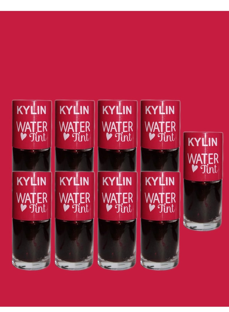 KYLIN 9 Pieces Water Tint Lip Gloss Cherry Ade - Image 1