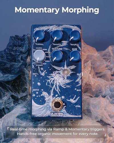 Klowra Limbo Stereo Reverb Pedal with Shimmer, Tide & Freeze - 9 Ambient Effects for Electric Guitar, Bass & Synth - Analog Dry Through for Zero Tone Loss - Ideal for Worship, Shoegaze & Live Gigs - Image 3