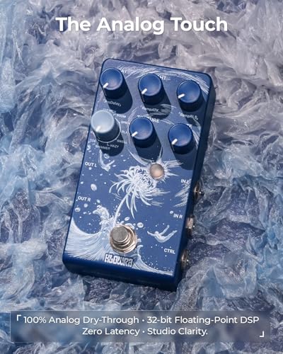 Klowra Limbo Stereo Reverb Pedal with Shimmer, Tide & Freeze - 9 Ambient Effects for Electric Guitar, Bass & Synth - Analog Dry Through for Zero Tone Loss - Ideal for Worship, Shoegaze & Live Gigs - Image 5