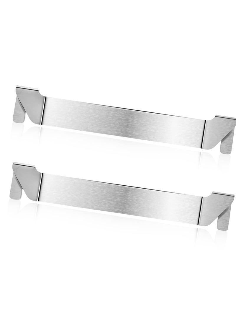 SYOSI 2 Pcs Griddle Spatula Holder, Stainless Steel Grill Tool Hold Rack, Outdoor Picnic Griddle Accessories, Suitable for Blackstone Griddle, Royal Gourmet, Camp Chef - Image 1