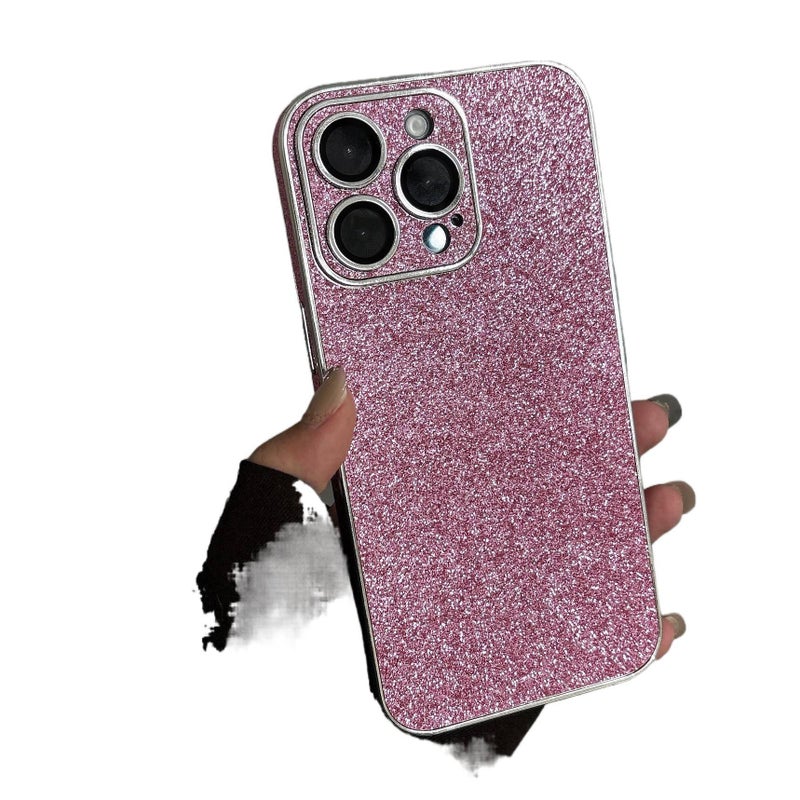 غطاء واقي بTPU لـ iPhone 15 / 15 Plus / 15 Pro / 15 Pro Max مع مطلي بالكهرباء وبريق نجمي مع مقاوم للصدمات مع مقاوم لبصمات الأصابع مع حماية من السقوط باللون رمادي من مادة TPU - Image 5