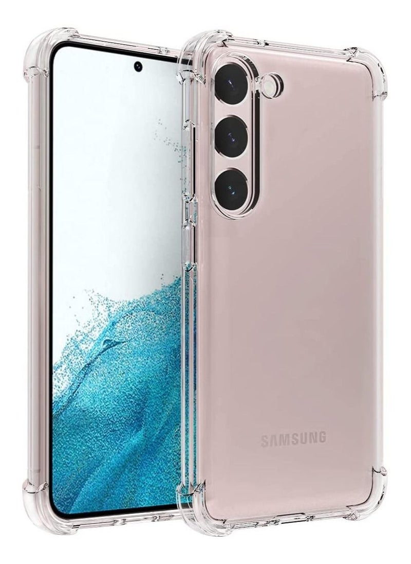 Raxoom Samsung Galaxy S23 Case,Samsung S23 Case Clear Transparent Reinforced Corners TPU Shock-Absorption Flexible Cell Phone Cover - Image 1