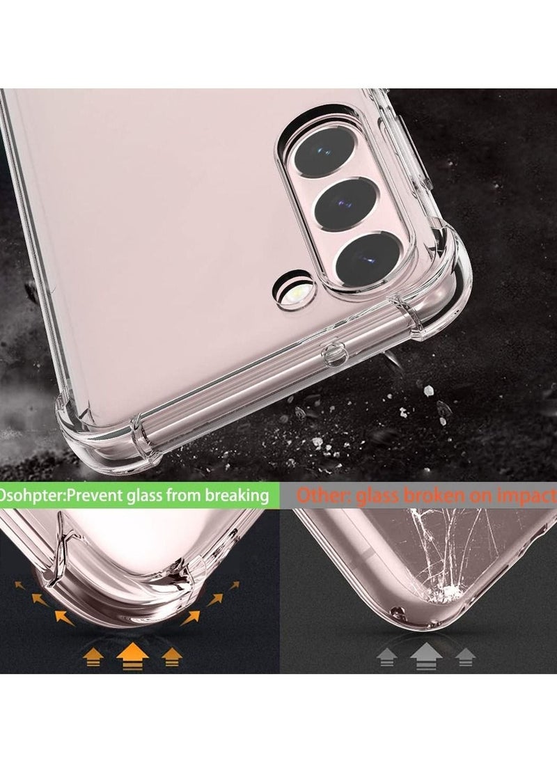Raxoom Samsung Galaxy S23 Case,Samsung S23 Case Clear Transparent Reinforced Corners TPU Shock-Absorption Flexible Cell Phone Cover - Image 3