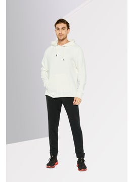 DKNY Jeans Men Hooded Textured Long Sleeves Sweatshirt, White  - Image 2