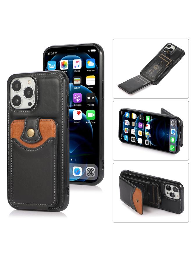 Zaboon Case For iPhone 13 mini Soft Skin Leather Wallet Bag Phone Case - Image 1