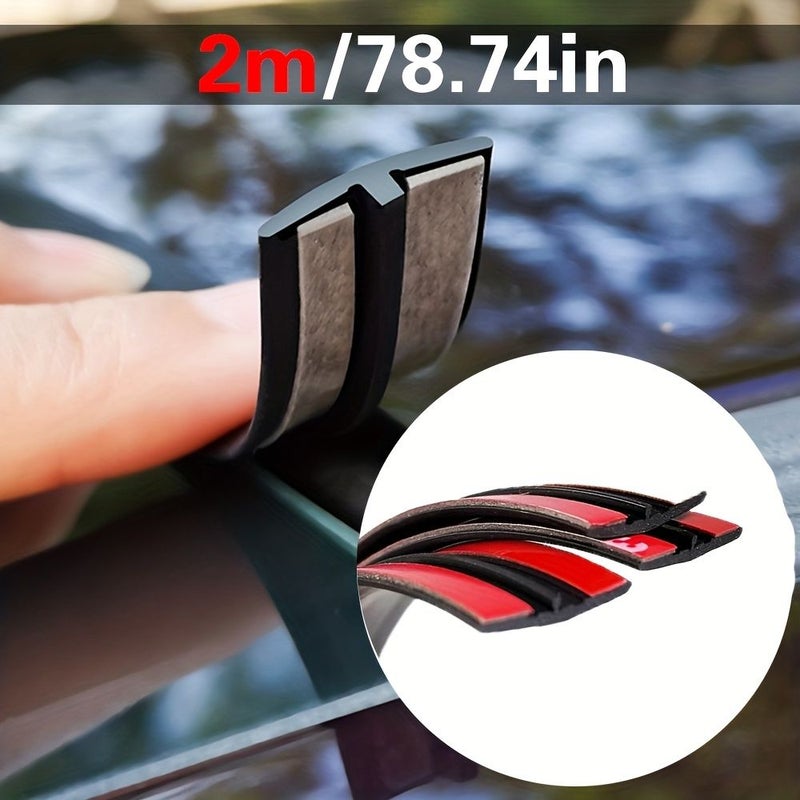 14mm Soundproof Car Windshield Sealing Strip Waterproof Dustproof For Roof Edges - Image 1