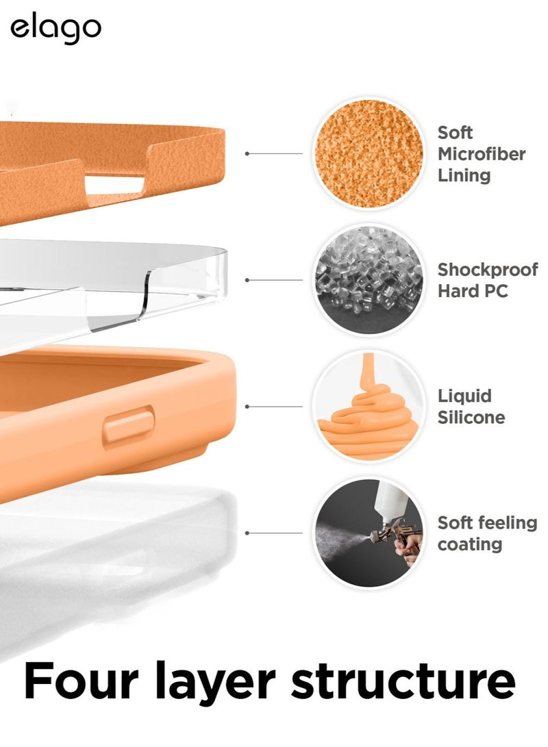 Elago Silicone Case Cover for iPhone 14 Pro MAX - Orange - Image 5