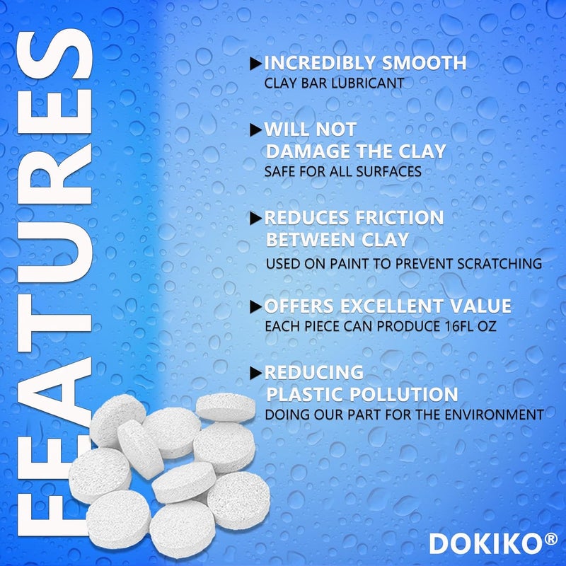 DOKIKO Car Clay Bar Lubricant Tablets - 100 Pack - Image 5