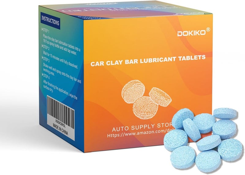 DOKIKO Car Clay Bar Lubricant Tablets - 100 Pack - Image 1