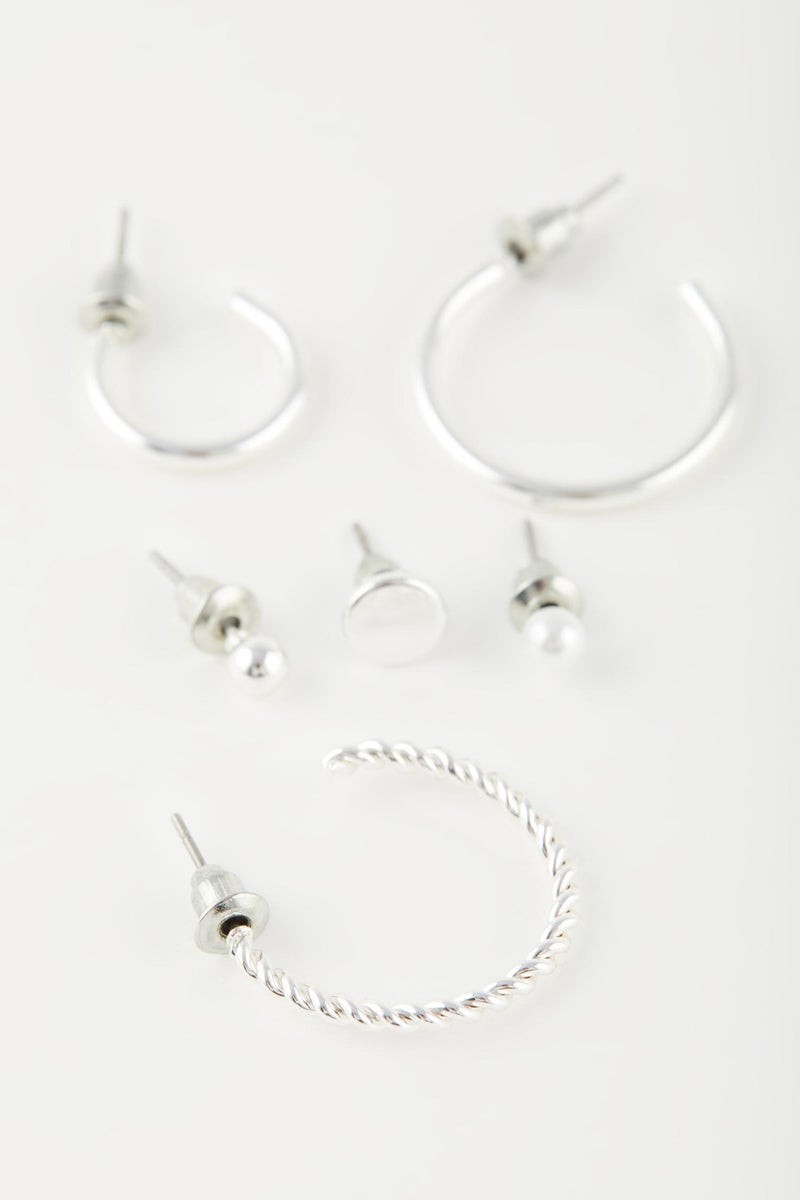 DeFacto Woman 6 Piece Silver Earrings  - Image 2