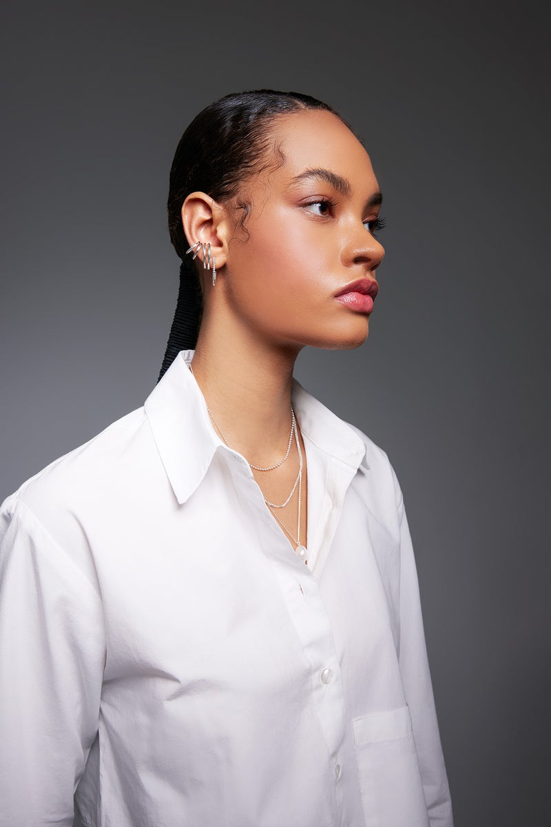 DeFacto Woman 6 Piece Silver Earrings  - Image 1