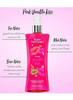 FANTASIES BODY FANTASIES PINK VANILLA KISS 236 ML  - Image 3