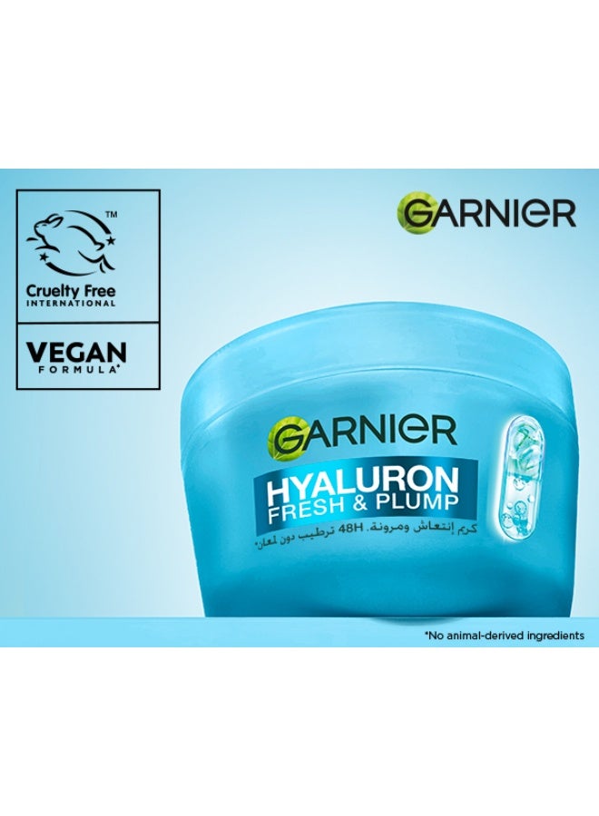 Garnier SkinActive, Fresh & Plump Moisturizer Cream, 4% [Niacinamide + Hyaluronic acid], For Dehydrated & Dull Skin - Image 4