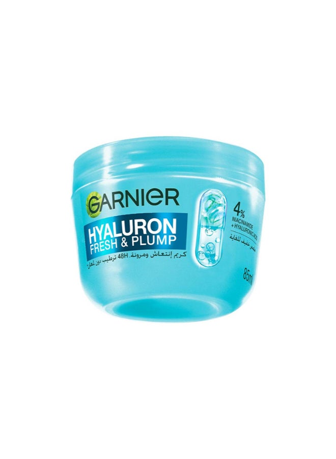 Garnier SkinActive, Fresh & Plump Moisturizer Cream, 4% [Niacinamide + Hyaluronic acid], For Dehydrated & Dull Skin - Image 1