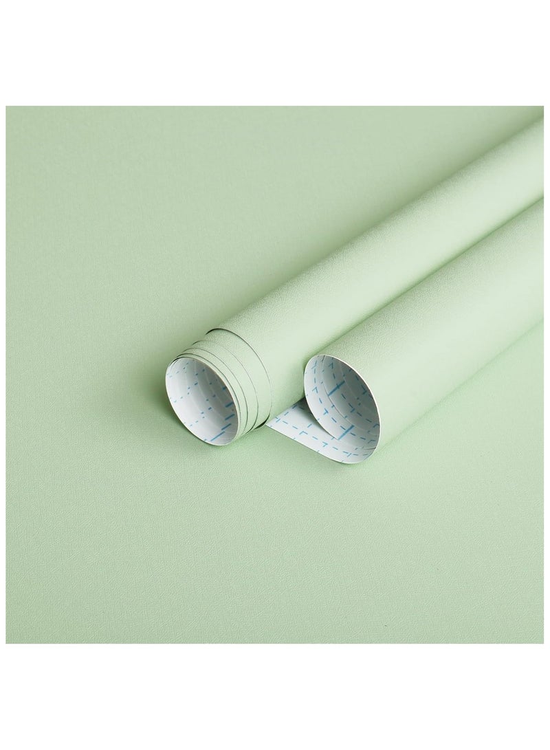 Anna 40CM x 5M Self-Adhesive Waterproof and Moisture-Proof Solid Color Simple Decorative Wallpaper - Image 1