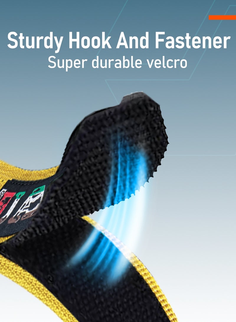 Moxedo MX23 Rugged Strap Breathable Nylon Braided Sports Band Compatible with Apple Watch Band Series 8/7/6/5/4/3/2/1/SE Ultra Woven Loop Design for 44mm/45mm/49mm UAE Edition  - Yellow - Image 4