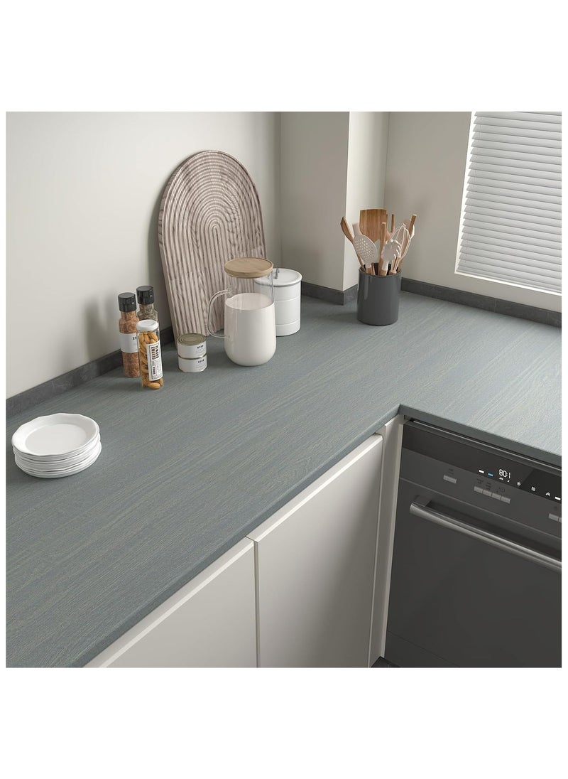 Anna 45cm x 10m Waterproof, Moisture-Proof, and Oil-Proof Faux Wood Grain Self-Adhesive Wallpaper for Home Renovation  - Image 5
