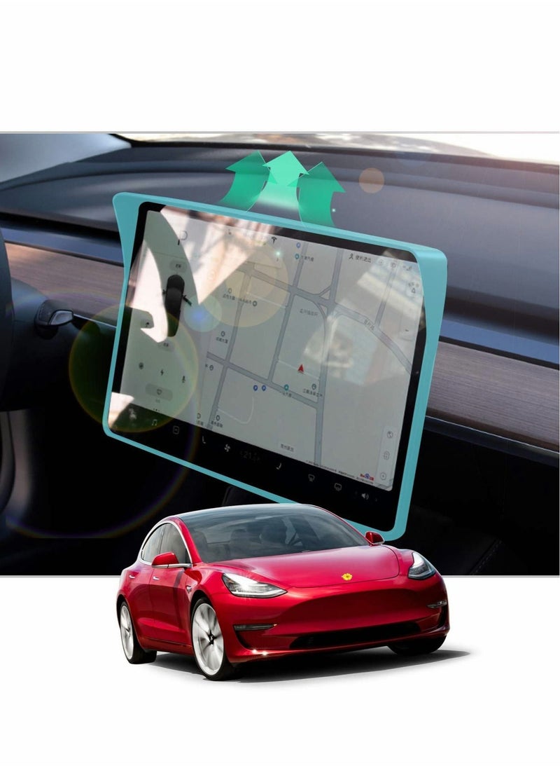 SYOSI - Screen Sun Shade Visor for Tesla Model 3 Model Y, Car Navigation Sun Shade Visor - Image 1