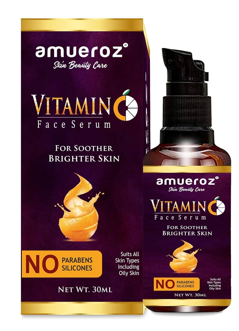 Amueroz Vitamin C 20 Booster Serum Light Texture Bright Skin Ultra Glow Face Serum 30ml