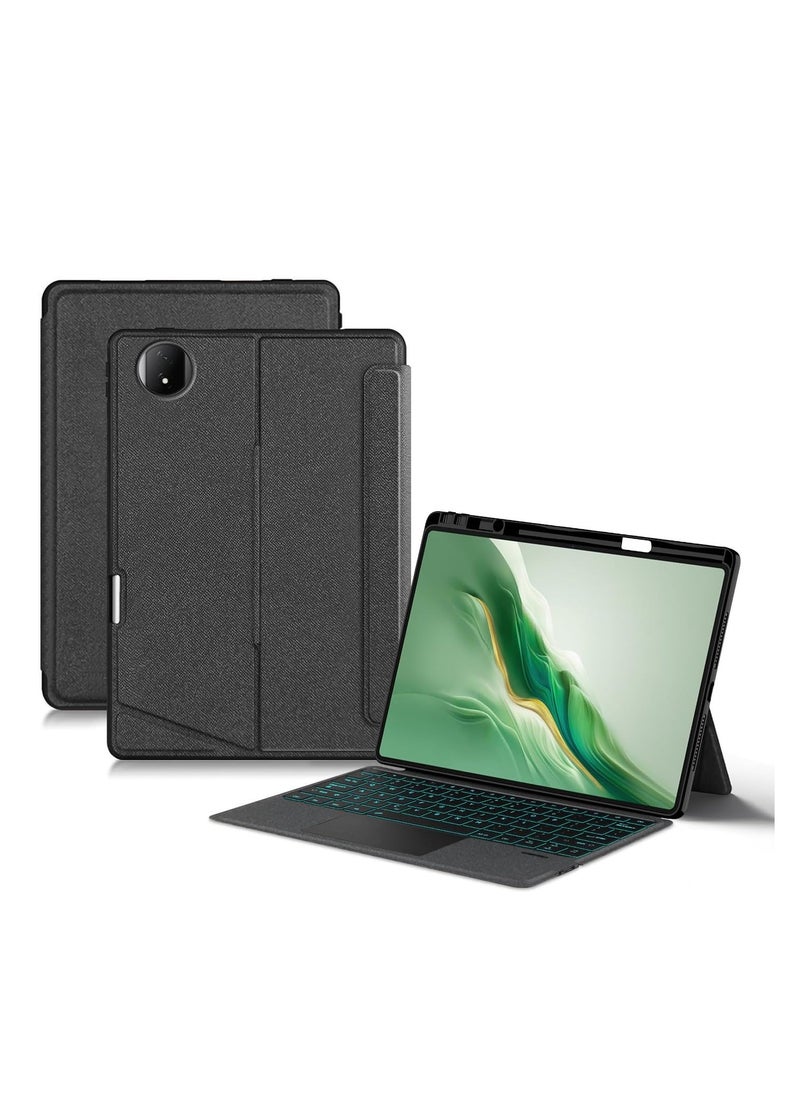 Generic - Removable Touched Keyboard Case Compatible with Honor MagicPad 2 12.3 inch (2024) Tablet Magic Bluetooth Keyboard Holster for Honor Magic Pad 2 Tablet - Image 1
