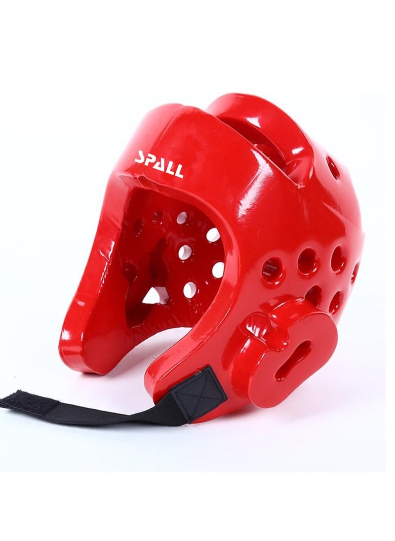 Spall - Headgear for Adults Kids, Safety Head Guard,Brace Head Protection,PU Leather Boxing Helmet for Traning Kickboxing MMA Muay Thai Sparring Martial Arts Karate Taekwondo - Image 1