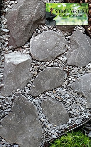 Small World Slate & Stone Natural Slate Stone 1 to 3 Inches - USA Sourced and Packaged for Aquascaping Aquariums, Terrariums, Paludariums, Reptile Enclosures, Wargaming, Models, Mosaic Art, Miniature Fairy Gardens (2lbs Grey) - Image 5
