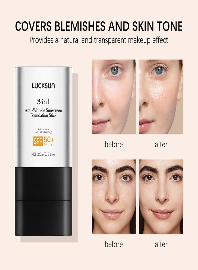 Tpyag 3-in-1 Anti-wrinkle Long-Lasting Hydrating Foundation Stick, Concealer, Multi-Use Coverage Cream, Natural Matte Finish for All Skin Types (Light) - Image 3