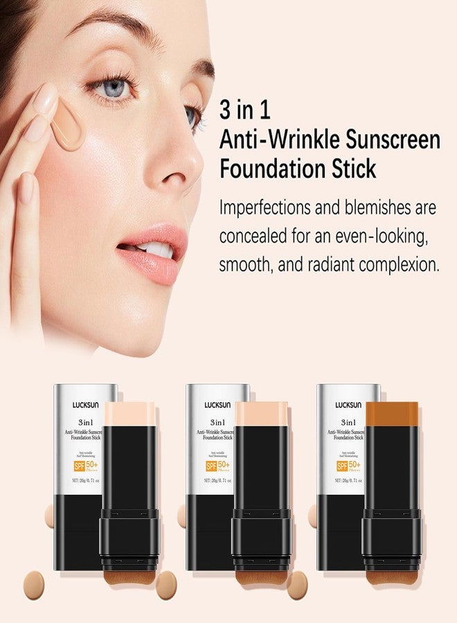 Tpyag 3-in-1 Anti-wrinkle Long-Lasting Hydrating Foundation Stick, Concealer, Multi-Use Coverage Cream, Natural Matte Finish for All Skin Types (Light) - Image 2